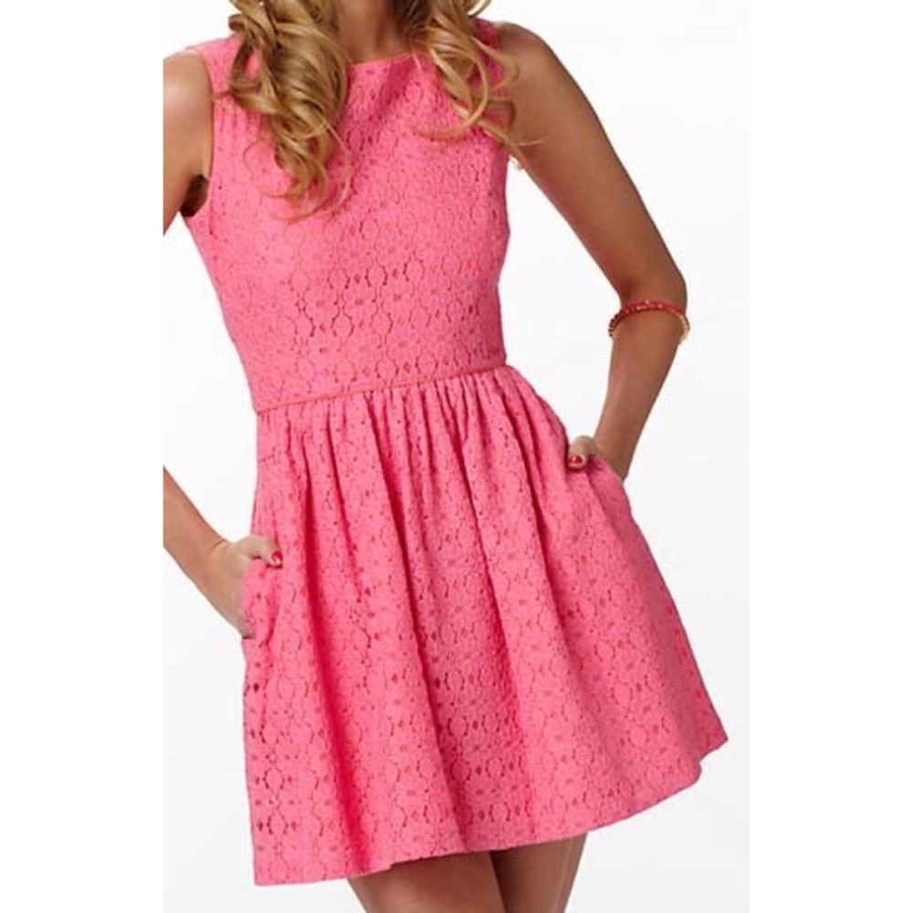 Pink lace Lilly Pulitzer dress